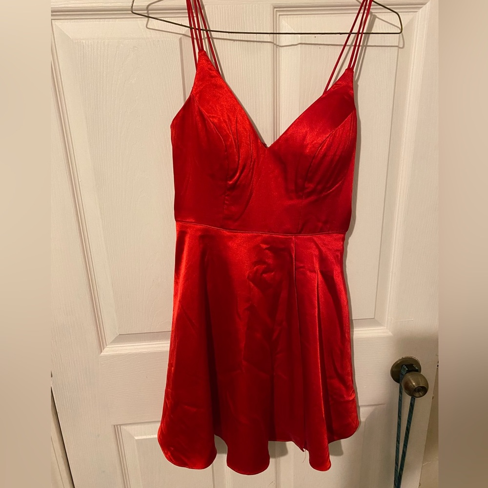 Red short Homecoming dress!